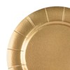 Smarty Had A Party 13" Gold Round Disposable Paper Charger Plates (120 Plates) - image 2 of 4