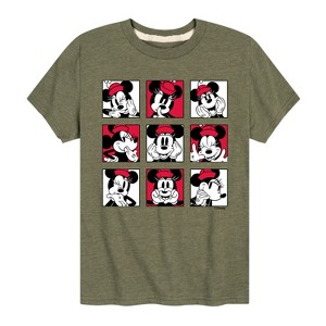 Girls' - Disney - Minnie Grid Short Sleeve Graphic T-Shirt - 1 of 4