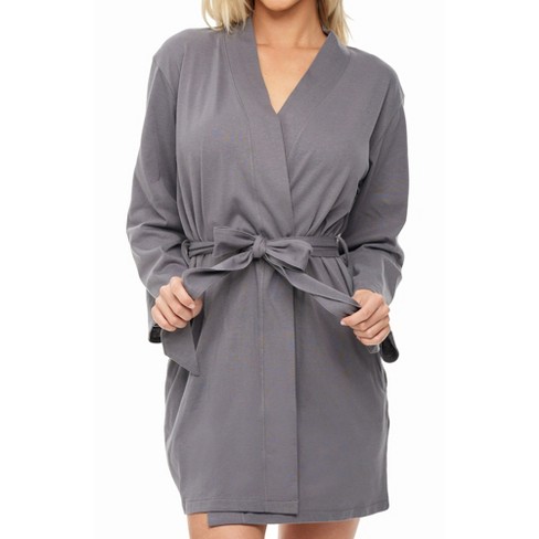 SOFT LOUNGE ROBE | HEATHER GREY