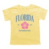 The Juniper Shop Florida The Sunshine State Toddler Short Sleeve Tee - 4T - Yellow - 2 of 4