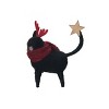Gallerie II Black Cat Reindeer Figurine - 3 of 4