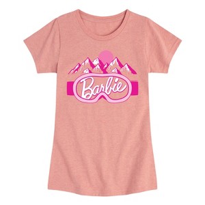 Girls' - Barbie - Logo Ski Goggles Fitted Short Sleeve Graphic T-Shirt - 1 of 4