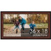 PosterPalooza | Panoramic Decor Brown Picture Frame - UV Acrylic, Foam Board Backing, Hanging Hardware - 2 of 4