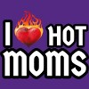 Women's Design By Humans I Love Hot Moms Heart By Metavera Racerback Tank Top - 2 of 2