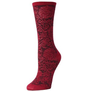 Natori Fields of Chi Cotton Blend Crew Socks 9-11 - 1 of 1