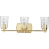 Progress Lighting Adley 3-Light Bath Vanity in Polished Nickel with Clear Glass Shades - 4 of 4