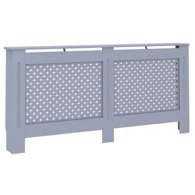 vidaXL Radiator Cover Anthracite 67.7"x7.5"x32.1" MDF