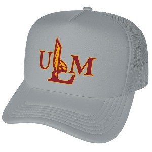 Official University of Louisiana Monroe Primary Logo Foam Snapback Trucker Hat - for Men and Women Grey  Grey  One Size - 1 of 4