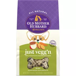 Old Mother Hubbard by Wellness  Classic Crunchy Just Vegg'N Biscuits Mini Oven Baked with Carrots, Sweet Potato and Apple Dog Treats - 20oz