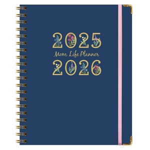 Global Printed Products AY 2025-2026 Mom Planner - 8"x10" (Navy Gold Numbers) - 1 of 4