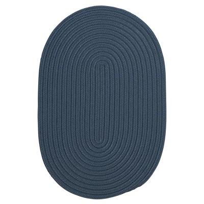 Colonial Mills Boca Raton - Lake Blue 7 Ft x9 Ft Oval Rug Indoor/Outdoor 100% Polypropylene