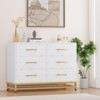 Dresser for Bedroom with 6 Drawers, Modern Wood Dresser for Closet, Chest of Drawers - 3 of 4
