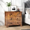 Tangkula 3-drawer Dresser w/ Convenient Handles Smooth Slide Rails Accent Table - 2 of 4