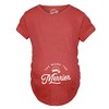 Maternity The More The Merrier Tshirt Funny Christmas Baby Pregnancy Announcement Tee - Crazy Dog Maternity T Shirt - image 3 of 4