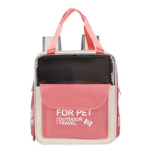 Unique Bargains Pet Portable Travel Backpack Carrier for Small Cats Pet Dog 1 Pc - 1 of 4