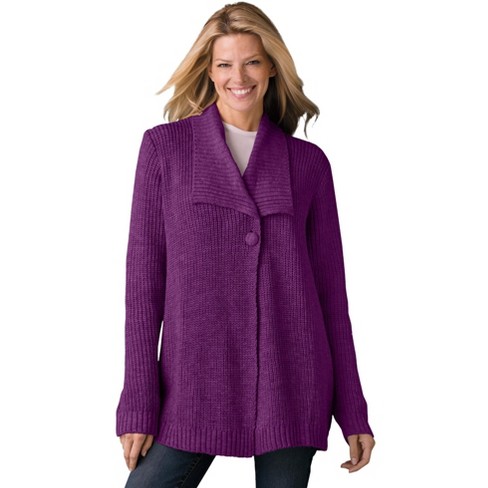 Plus size shawl collar sweater best sale