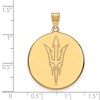 Black Bow Jewelry 14k Yellow Gold Arizona State Sun Devils NCAA Extra Large Pendant - 2 of 3