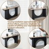 Kumasinova 66" Minimalist Console Table with Arch Base,Modern Entryway Table with Natural Wood Top,Sofa Table for Hallway,Entryway,Living Room,Black - 3 of 4
