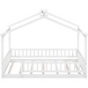 Streamdale Twin Size Wood Bed House Bed Frame with Fence, for Kids, Teens, Girls, Boys,White - 3 of 4