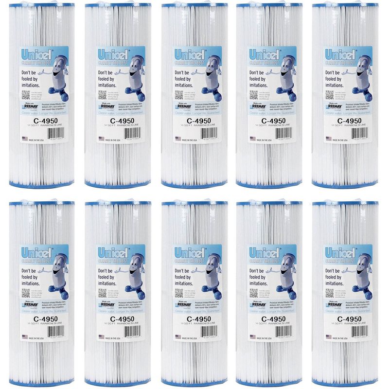 Unicel C4950 Pool/Spa Filter Replace Cartridge C-4950 50 sq ft (10 Pack), 1 of 7