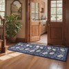 Floral Area Rug for Living Room Bedroom Soft Washable Vintage Rug Non Slip Low Pile Floor Carpet - 2 of 4