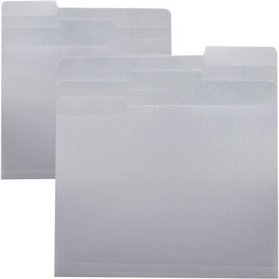 Paper Junkie 12 Packs 1/3 Tab File Folders, Letter Size, Office & School Supplies (Grey, 11.6 x 9 in)