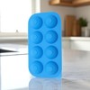 Unique Bargains Ice Tray 8-Cavity Sphere Ice Mould with Lid Round Hand Wash Only Silicone 8.86"x4.72"x1.89" 1 Pc - 2 of 3