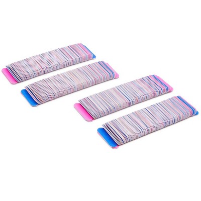 Okuna Outpost 400 Pack Double Sided Mini Nail Files Set for Natural Fingernails, Professional Manicure Supplies Kit, 180/240 Grit, 2 in