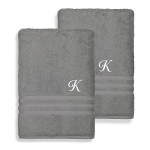 Linum Home Textiles 100% Turkish Cotton 2PC Denzi Bath Towel Set - 1 of 1
