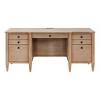Martin Furniture Modern Wood Credenza Wood Office Desk Laurel Collection Light Brown: Executive Style, No Assembly Required, Metal Hardware - 2 of 4