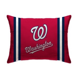 MLB Washington Nationals Soft/Medium Density Standard Stripe Logo Bed Pillow - 1 of 1