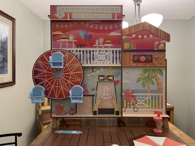 Kidkraft Ferris Wheel Fun Beach House Wooden 360-play Dollhouse