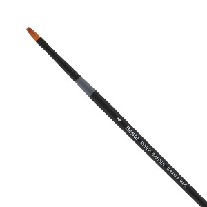 Creative Mark Beste Golden Taklon Super Shader #8  Artist Brush, Professional Watercolor Brushes, For Acrylic Painting, Short Handle, Sharp Edges, - 1 of 4