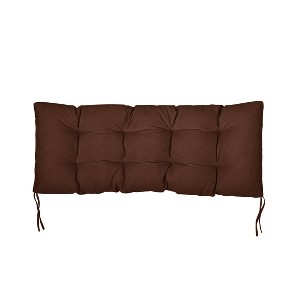 55" x 18" x 2" Sunbrella Canvas Tufted Outdoor Bench Cushion - Sorra Home - 1 of 3