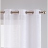 Dainty Home Hannah 2-pack Linen Textured Light Filtering Grommet Window Panels - 2 of 4