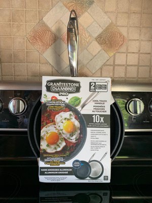 Granitestone 11'' Nonstick Fry Pan With Stay Cool Handle : Target