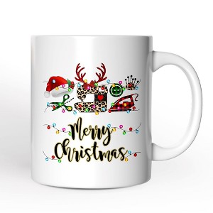 Sewing Buffalo Plaid Christmas Mug, Clothing Stylist Gift (Non-Custom Only)| OrnamentallyYou - 1 of 4