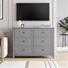 6 Chest of Drawer Dresser, Modern and Stylish Dresser, Deep Drawers and Nickel Round Handle, Wood Organizer Dresser with Ample Storage - 3 of 4