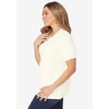 Jessica London Women's Plus Size Shaker Tee - 4 of 4