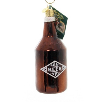 Old World Christmas 4.5" Beer Growler Ornament Bottle Jug  -  Tree Ornaments