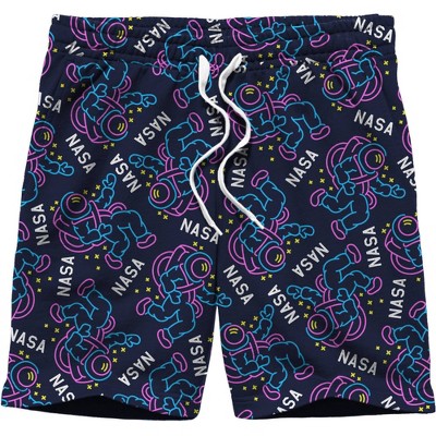 Men's NASA Pajama Shorts - Navy Blue