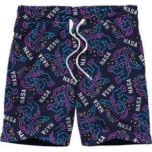 Men's NASA Pajama Shorts - Navy Blue - 1 of 3