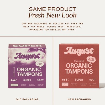Its August Organic Super Tampons - 16ct