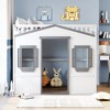 Full Size House Loft Bed with Ladder for Bedroom - 2 of 4