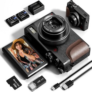 NBD 4K Digital Camera 56MP Vlogging Camera for YouTube with 18X Zoom & 32GB SD Card - 1 of 1