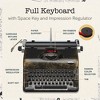 Maplefield Antique Typewriter, Cute Table Decor for Home or Office, Easy Setup, Fits Standard 8 x 11 Inch Paper Sheets (Bronze) - 4 of 4