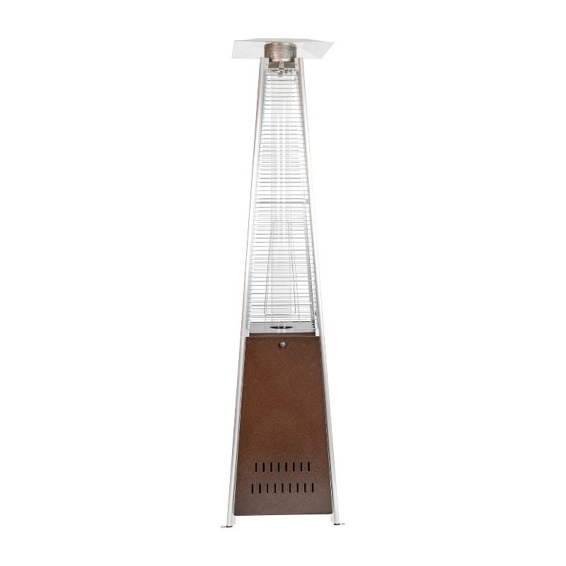 Merrick Lane Stainless Steel Pyramid Shape Portable Outdoor Patio Heater - 7.5 Feet Tall, 6 of 18