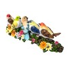 Transpac Resin 10 in. Multicolor Spring Birds with Flowers Fig - 2 of 4