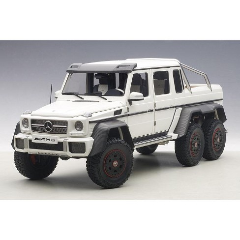 Mercedes Benz G63 Amg 6x6 Matt White 118 Model Car By Autoart