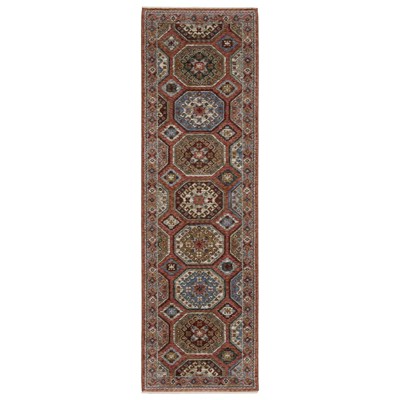 Oriental Weavers Hastings HA05R Pink/ Red Indoor Area Rug - 2'3" x 7'6"